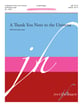 A Thank You Note to the Universe SATB choral sheet music cover